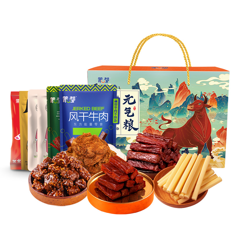 蒙都牛肉干休闲零食礼盒1100g（单位：盒） 绮境森林