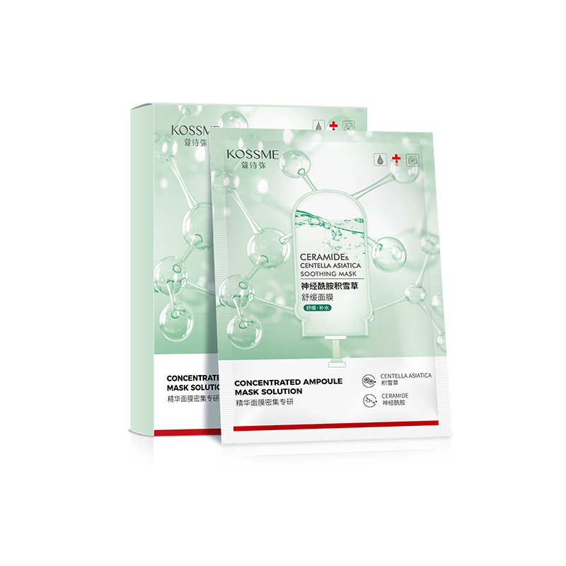 KOSSME蔻诗弥 神经酰胺积雪草舒缓面膜 保湿 舒缓（单位：盒） 5片