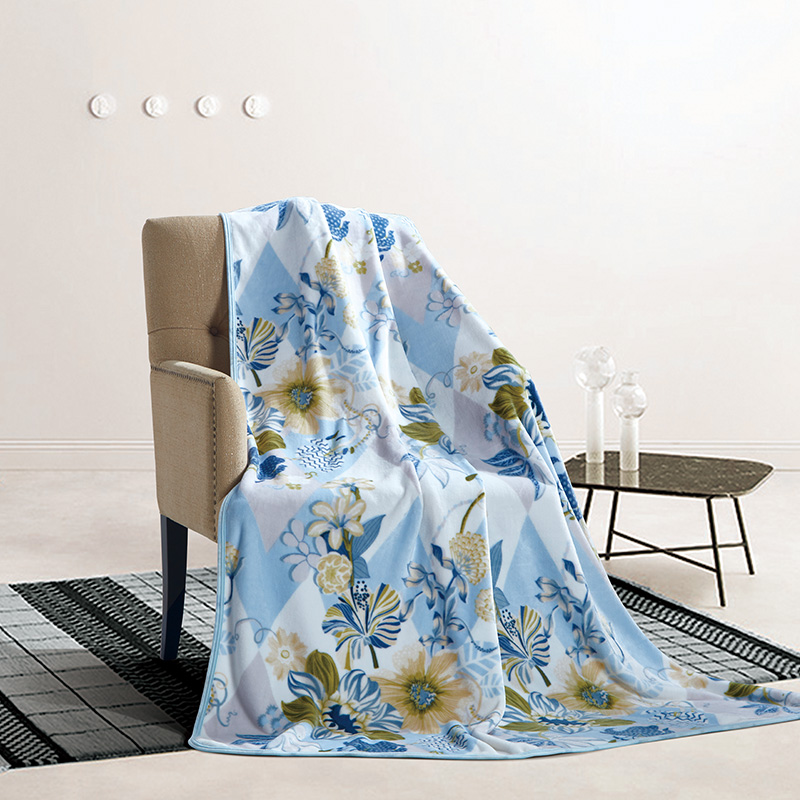 富安娜 维纳斯 80*120cm 午休法兰绒毯维纳斯 蓝色（单位：床）