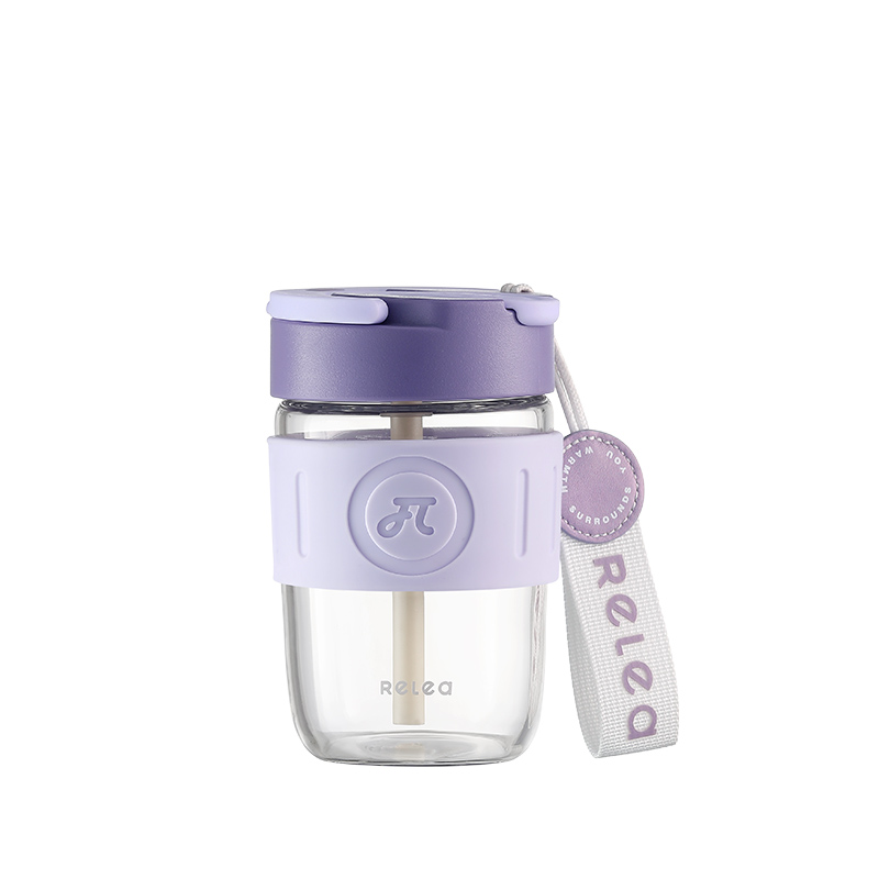 物生物（RELEA） JV012265-0360-ZQ00 360ml 星语玻璃杯 木槿紫（单位：个）