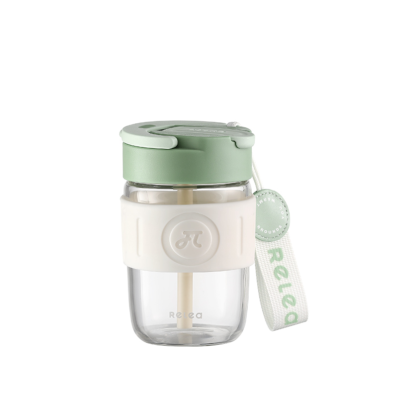 物生物（RELEA） JV012265-0360-VS00 360ml 星语玻璃杯 柔雾绿（单位：个）
