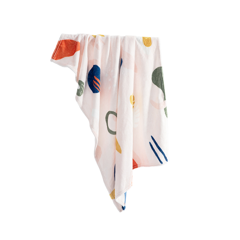 水星家纺	"萌趣涂鸦法兰绒毯 180cm&times;200cm"（单位：条） 图片色