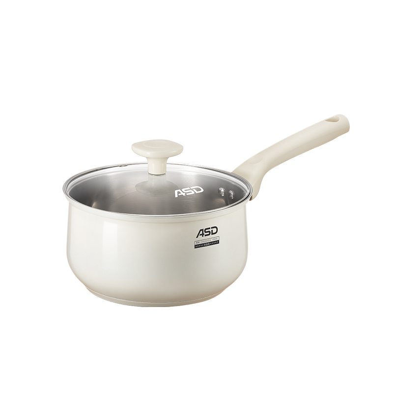 爱仕达炫彩不锈钢奶锅NS16B11WG-16CM（单位：套） 白色