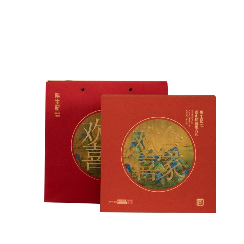 斛生记斛福录&middot;合家欢喜铁皮石斛切片4g&times;8袋 铁皮石斛花1.5g&times;8袋单位：盒 枫叶色