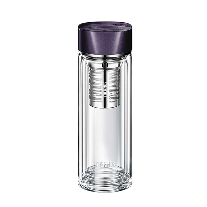 膳魔师（THERMOS）400ml双层玻璃杯TCGB-400（单位：个） 紫色