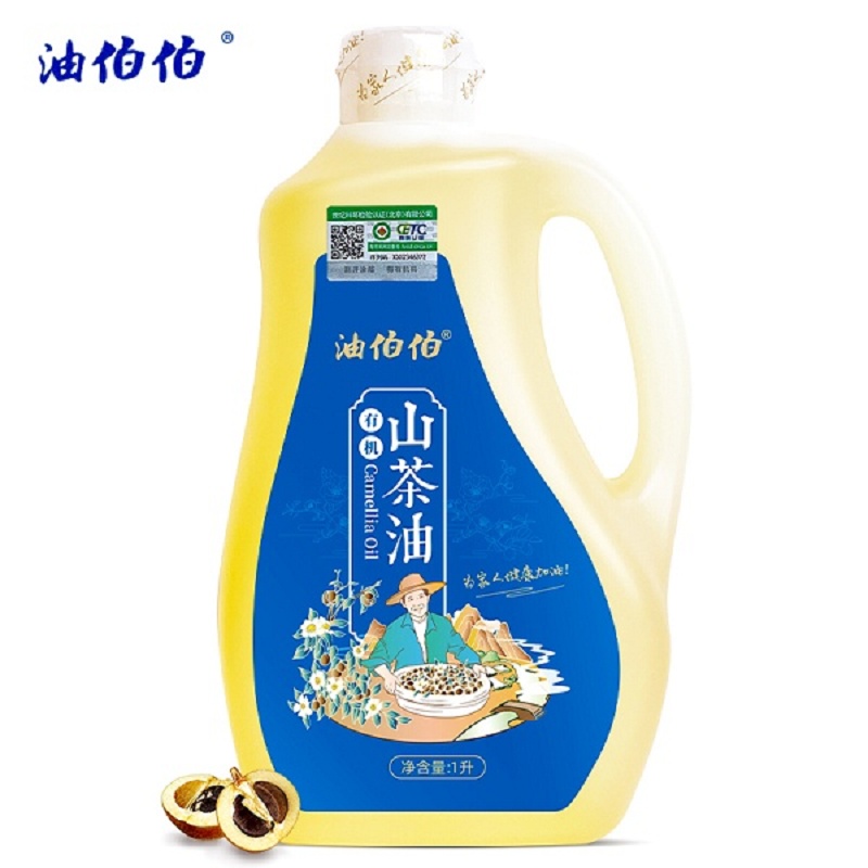 油伯伯有机山茶油1L（单位：桶） 水蓝色