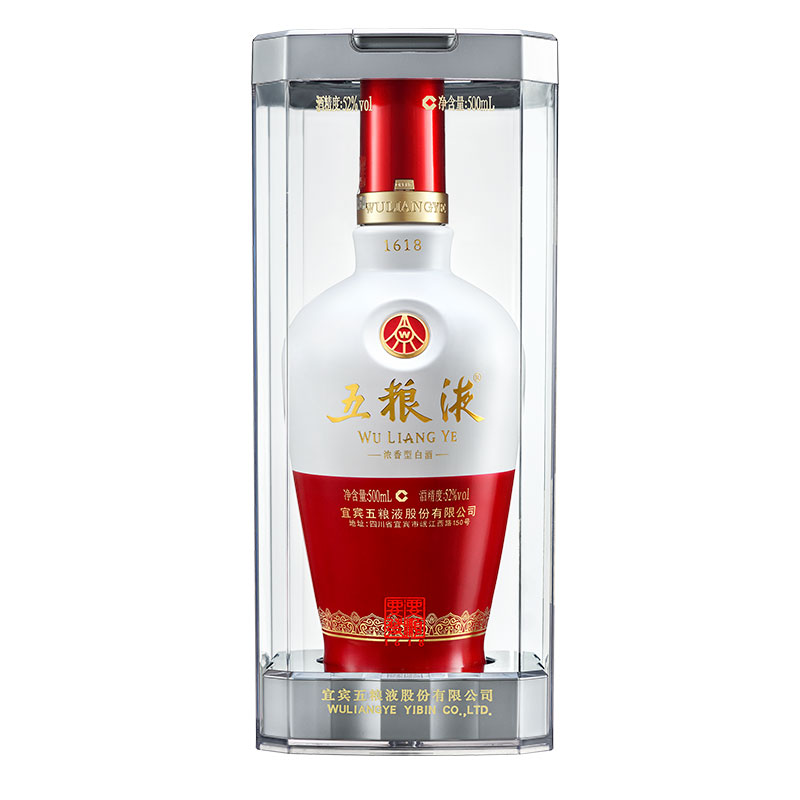 五粮液&middot;1618  52度 单瓶500ml 红色