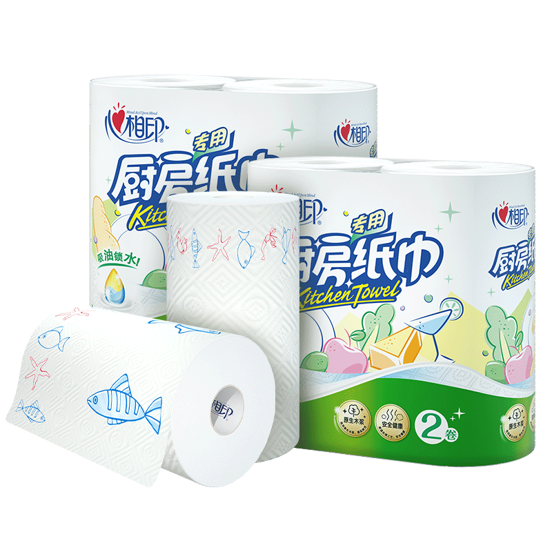 心相印2KT102（提装）厨房75节2卷*2提装 白色