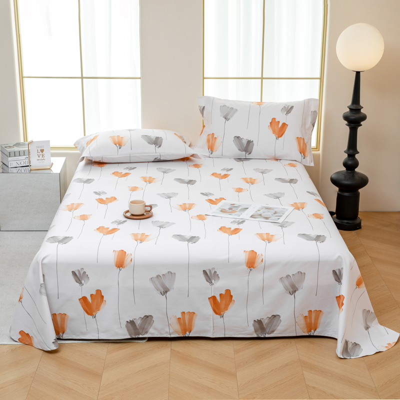 杉杉家纺长绒棉老粗布凉席 三件套 200*245cm 香氛 桔SS-L1029