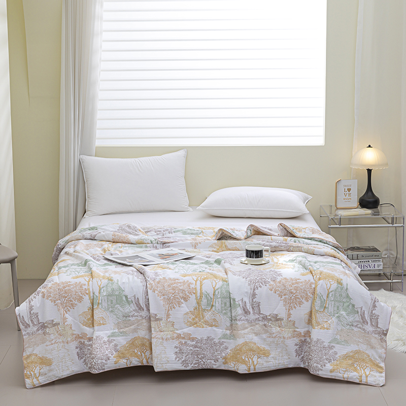 杉杉家纺泡泡纱夏凉被1件180*210cm 北欧小镇SS-B1078