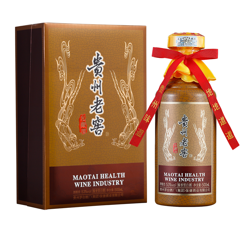 茅台集团 贵州老窖2022年版私藏酒53度酱香型粮食白酒 53度 500mL 1瓶  