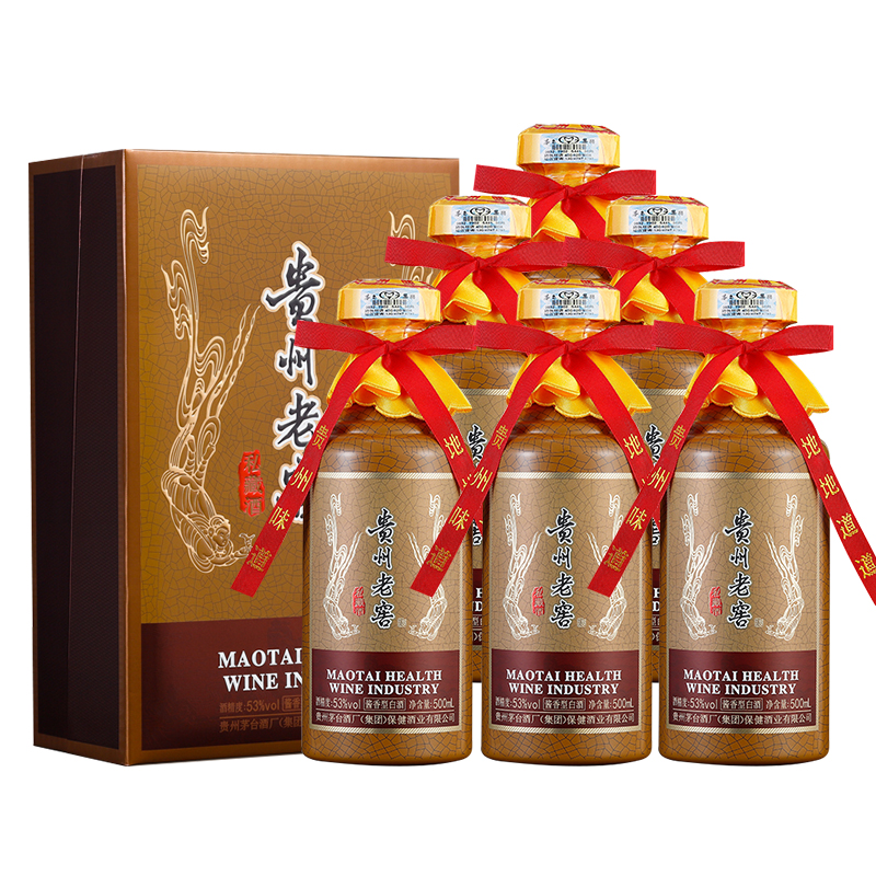 茅台集团  贵州老窖2022年版私藏酒53度酱香型粮食白酒500mL *6瓶整箱装  