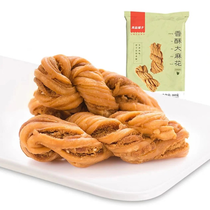 【良品铺子】香酥大麻花160g（单位：袋） 绿色
