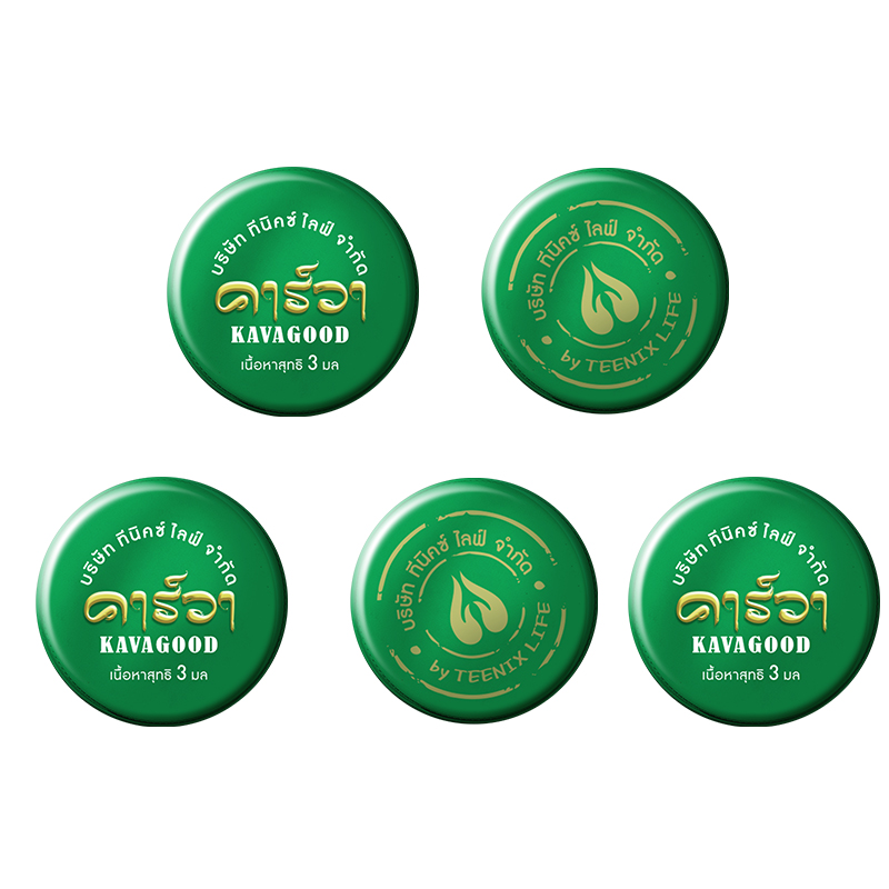 卡瓦库德 薄荷膏3g*5个 柠绿色