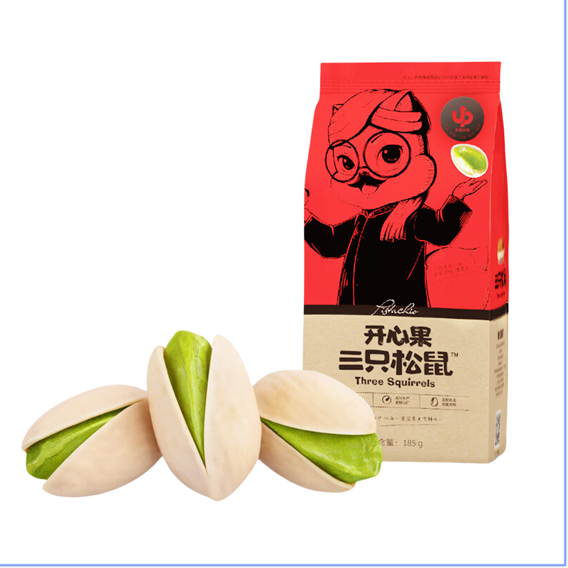 【三只松鼠】大头装_开心果/++/185g（单位：袋） 粉色