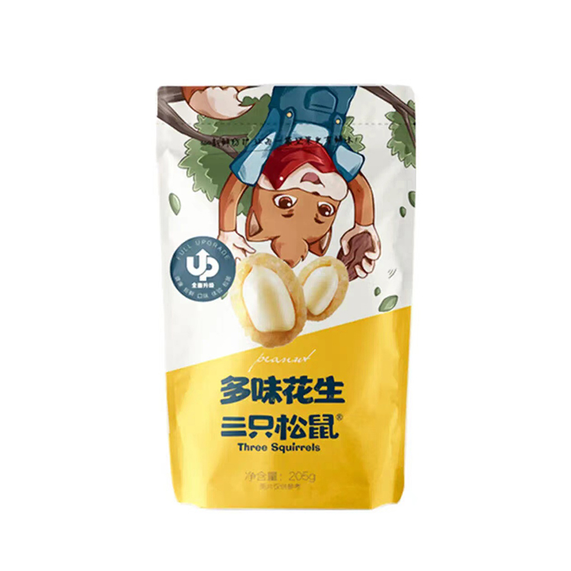 【三只松鼠】三只松鼠多味花生/205g（单位：袋） 黄色