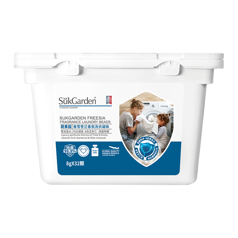 蔬果园（SukGarden）香雪苍兰香氛洗衣凝珠-8g*32颗（单位：盒） 混色