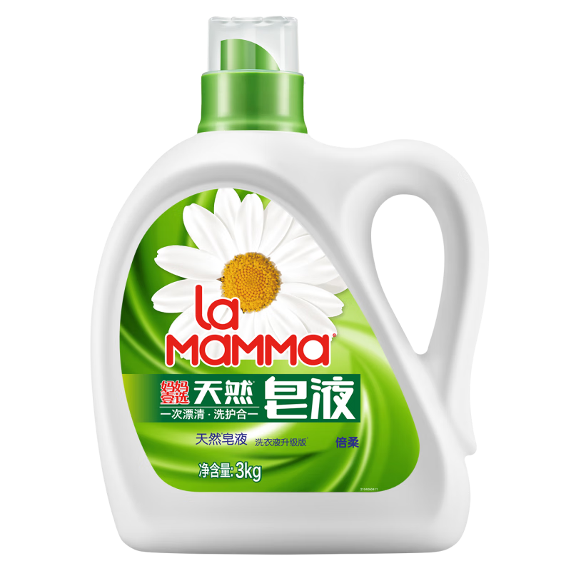 妈妈壹选天然皂液倍柔3kg（单位：瓶） 混色