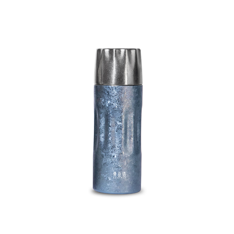 桑亚塔高端钛杯&middot;尊享钛金属焖泡杯400ML大师设计12弧线寓意圆满更营养（单位：只） 微风蓝