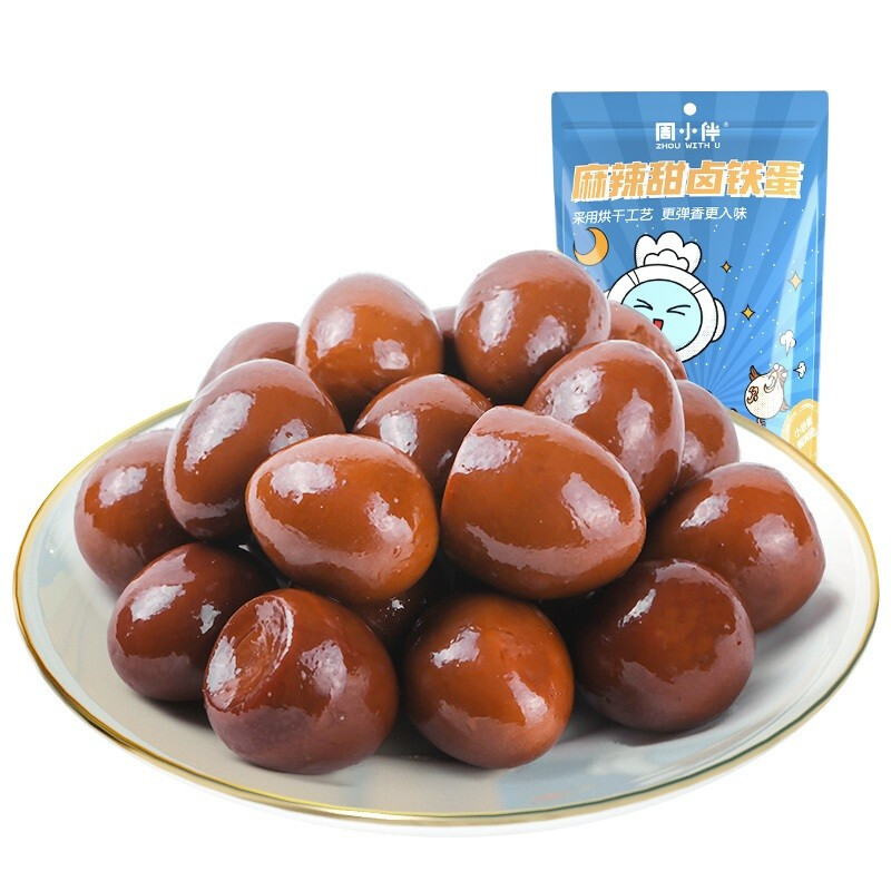 【周黑鸭-周小伴】小铁蛋（鹌鹑蛋）108g（单位：袋） 蓝色