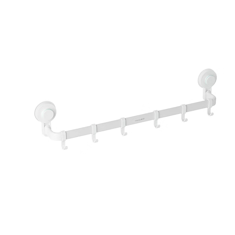 茶花（CHAHUA） 挂钩毛巾架 60.1*13*8.3cm 六个挂钩  白色（单位：个）