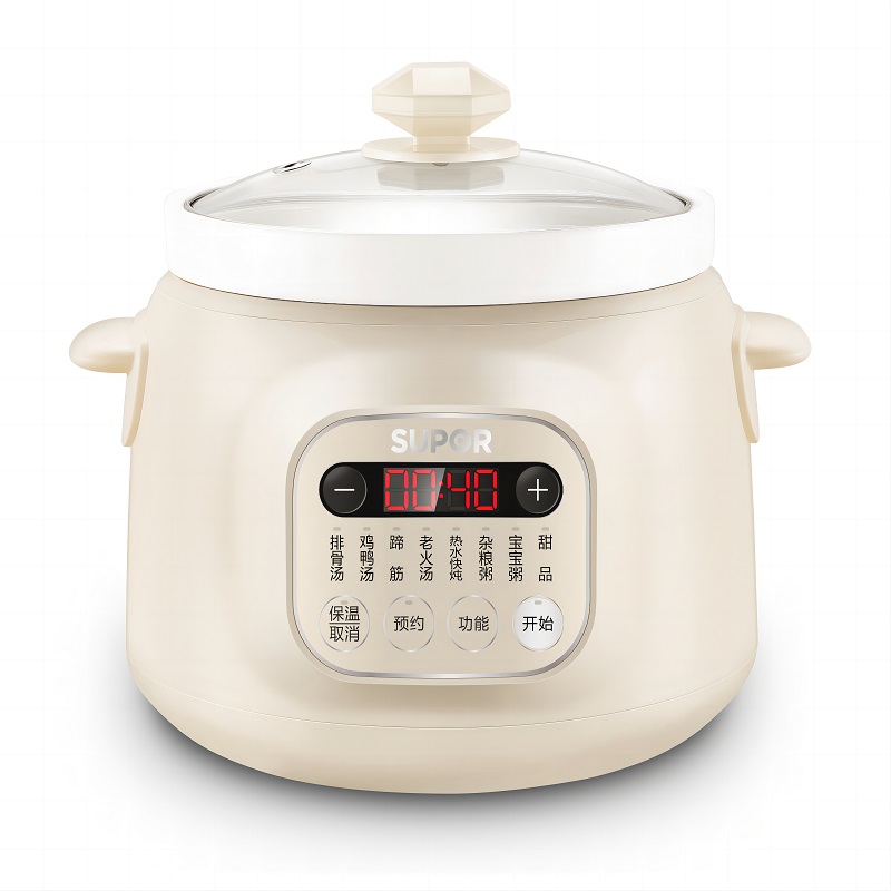 苏泊尔 电炖锅  陶瓷燕窝炖锅多功能锅 3L容量  DG30YC826 （台） 白色