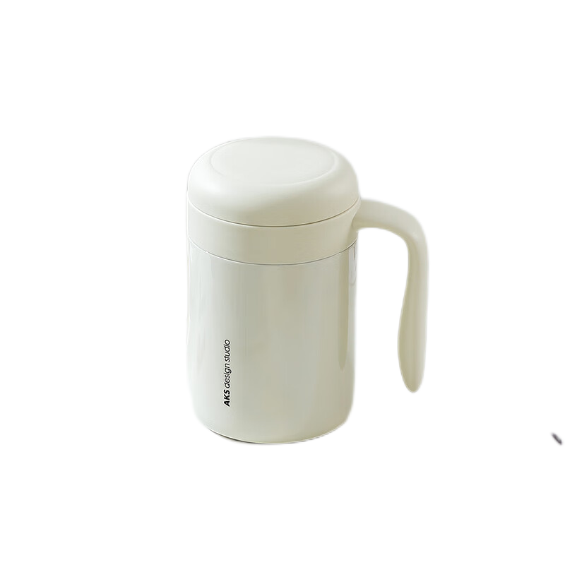 AKS海豚 办公杯 （陶瓷涂层） AKS 624C   400ml  /个 奶昔白