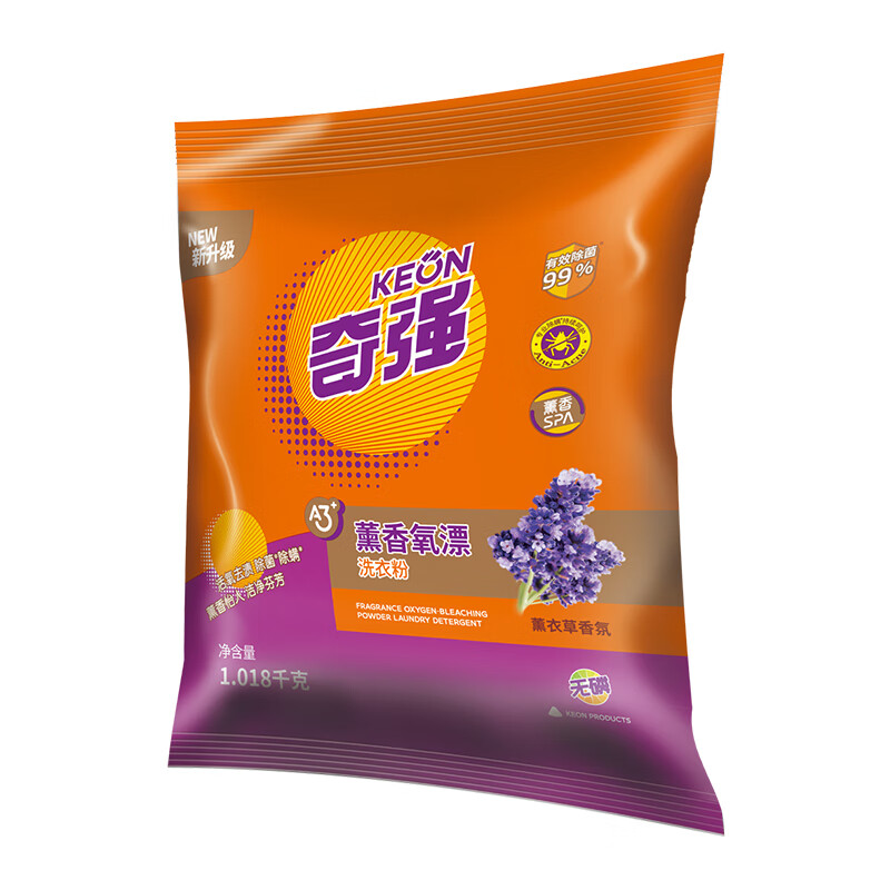 奇强（keon） 薰香氧漂 无磷 洗衣粉 1018g（单位：包） 橙色