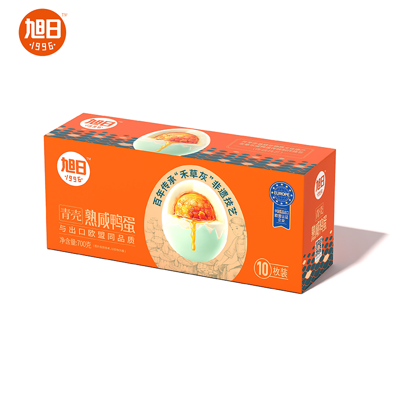 旭日1996熟咸鸭蛋（青壳非遗）700g/盒 拿铁色