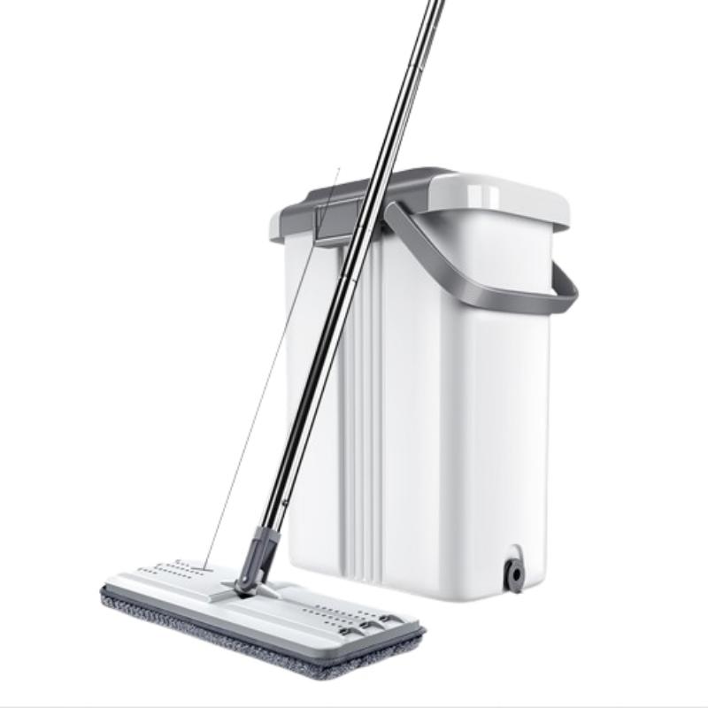 五月花特大号刮刮桶免手洗拖把干湿两用家用网红拖地神器拖把拖布一拖净WYH-PB12单位：套 白色