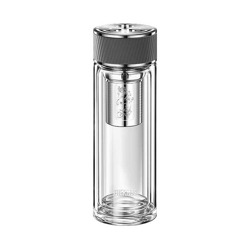 膳魔师（THERMOS）400ml双层玻璃杯TCGA-400（单位：个） 灰色