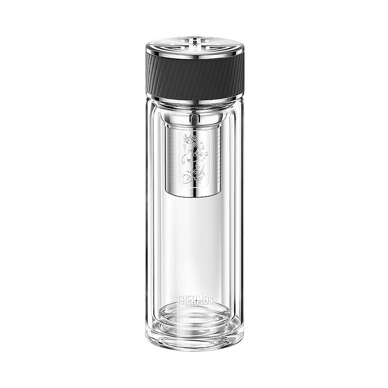 膳魔师（THERMOS）400ml双层玻璃杯TCGA-400（单位：个） 黑色