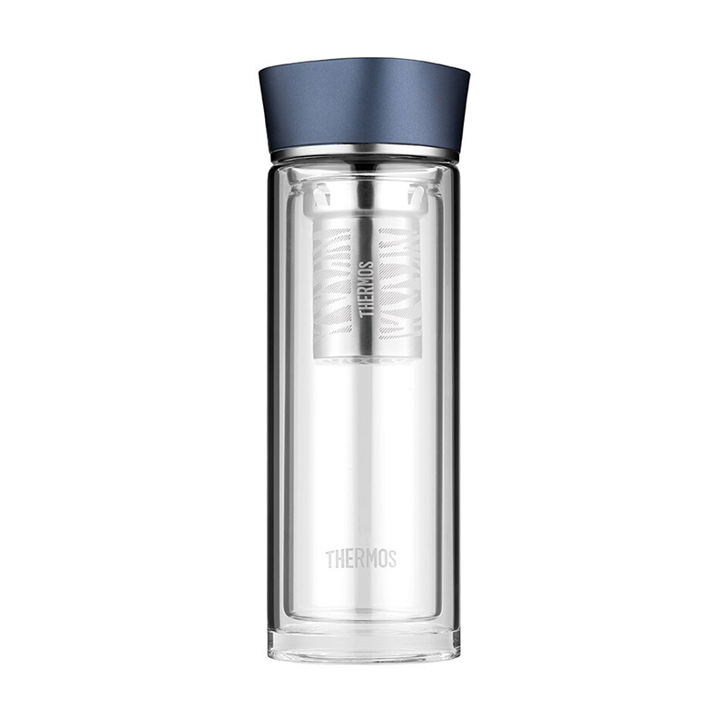 膳魔师（THERMOS）400ml双层玻璃杯TCGB-400（单位：个） 蓝色
