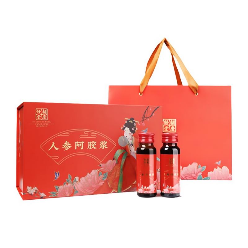胡庆余堂人参阿胶浆 750ml(50ml*15支)/盒 枫叶色