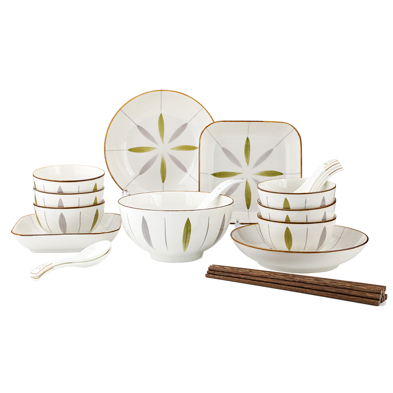 菲米生活PHMI 诺曼主义陶瓷餐具组合 FM-CJ2371S（24件套）（单位：套） 白色