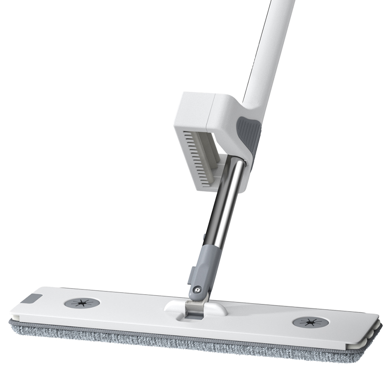 尔蓝 AIRLINE加长平板拖把家用一拖净免手洗45cm可站立拖布干湿两用地拖墩布 45cm拖把共2块配布AL-PB01