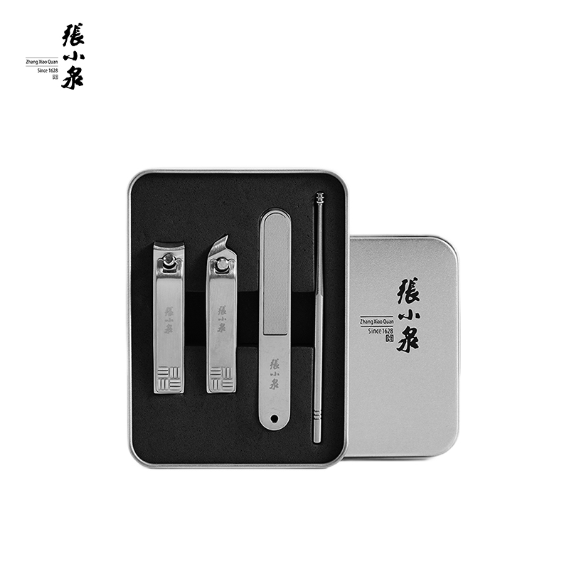 张小泉白月光美甲四件套H21030100（单位：套） 银色