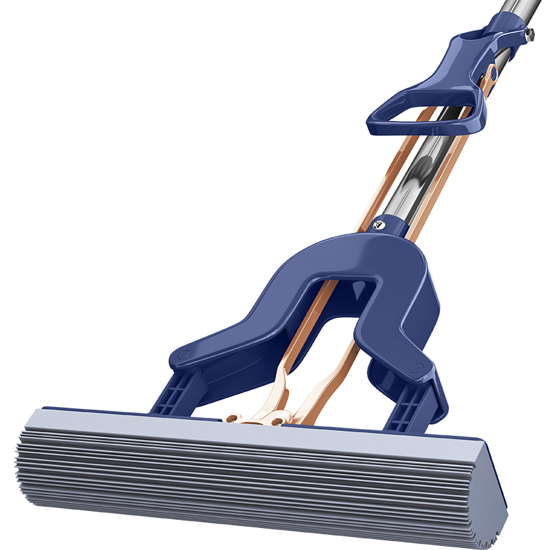 家杰优品 28cm对折胶棉拖把JJ-JM09  单位：个 宝石蓝