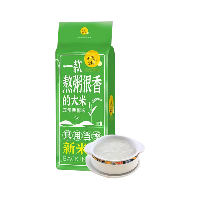 时光稻留 五常香粥米1kg（单位：袋） 图片色