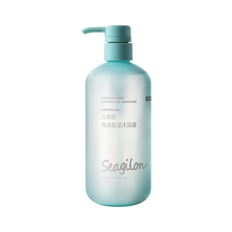 森之露（Seagilon）山茶籽椰油保湿沐浴露520ml（单位：瓶） 水蓝色