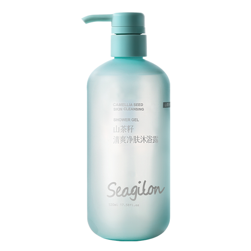 森之露（Seagilon）山茶籽清爽净肤沐浴露520ml（单位：瓶） 水蓝色