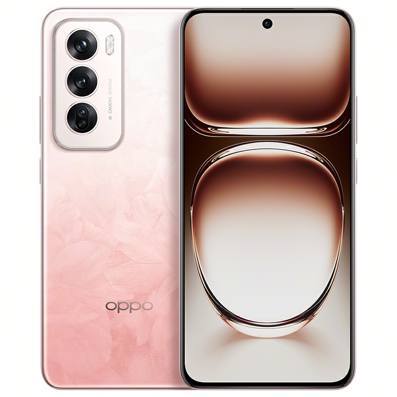 OPPO Reno12超美小直屏 天玑8250星速版旗舰芯 实况照片 5G AI手机（单位：台） 柔和桃 16G+256G