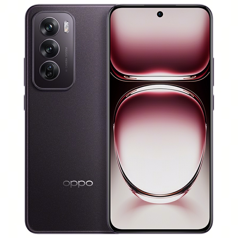 OPPO Reno12超美小直屏 天玑8250星速版旗舰芯 实况照片 5G AI手机（单位：台） 乌木黑 16G+256G