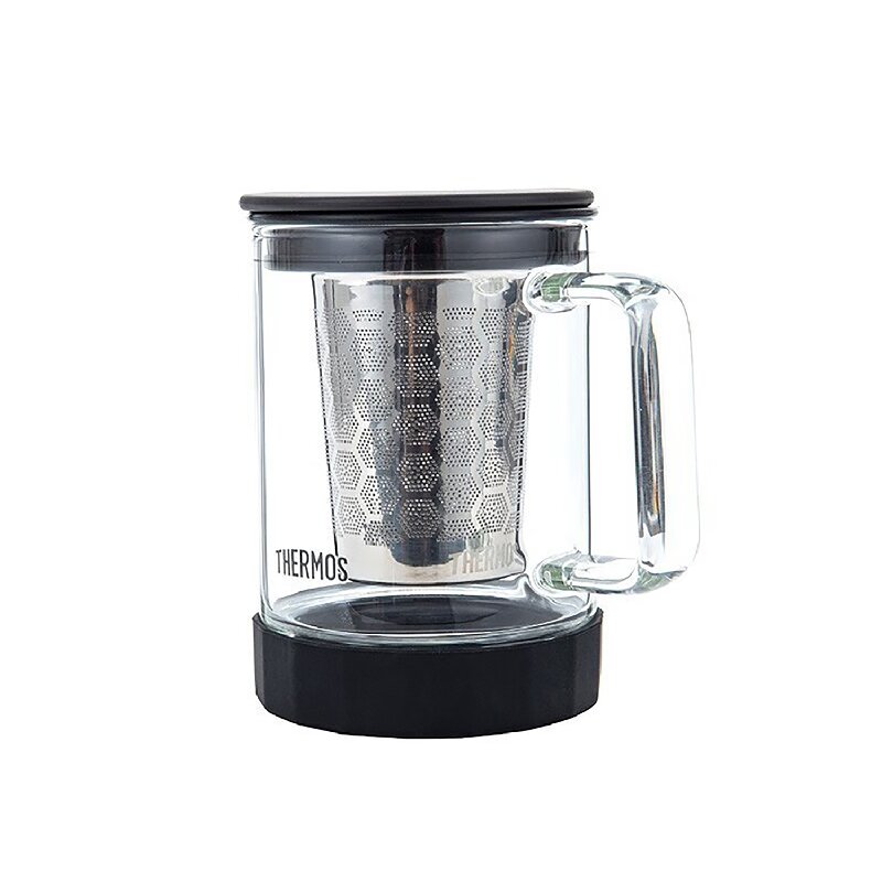 膳魔师简约玻璃杯TCGJ-450-S-BK（单位：个） 黑色