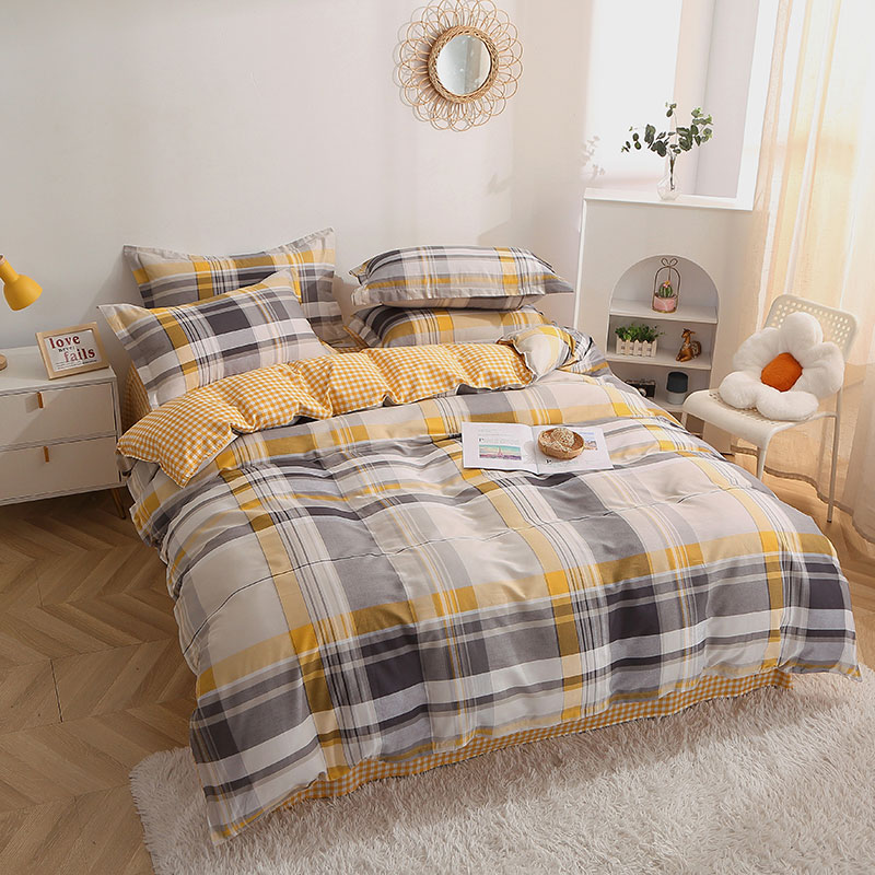 生活元素情调全棉四件套SY-241C（单位：套） 灰橙色