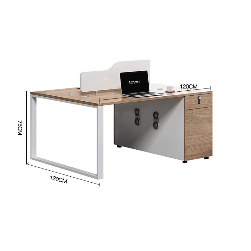 荣美盛职员桌口子型办公桌 张 1200*1200*750