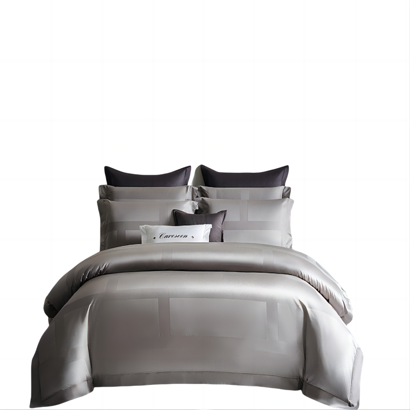 康尔馨希尔顿酒店款克莱德.S100支纯棉四套件200*230CM礼盒（单位：套） 灰色