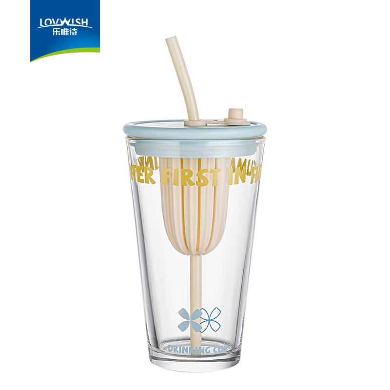 乐唯诗乐果花茶杯450ml*1 天蓝色