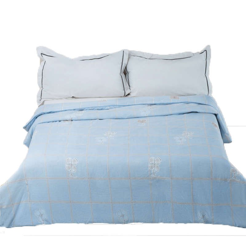 罗蒙 岸芷澜庭&mdash;夏凉被 LM-4001 150*200cm  （单位：条） 天蓝色