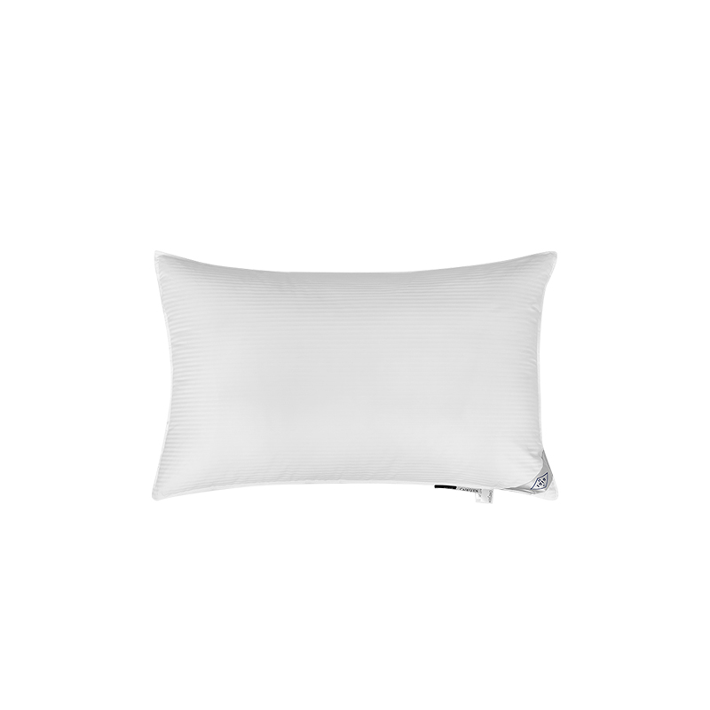 康尔馨希尔顿铭逸全棉抗菌纤维枕（一只装）48*74CM低枕（单位：只） 白色